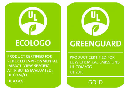 ul ecologo et ul greenguard